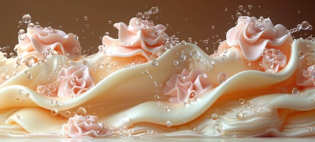 Creamy Indulgent Flow Image Wallpaper