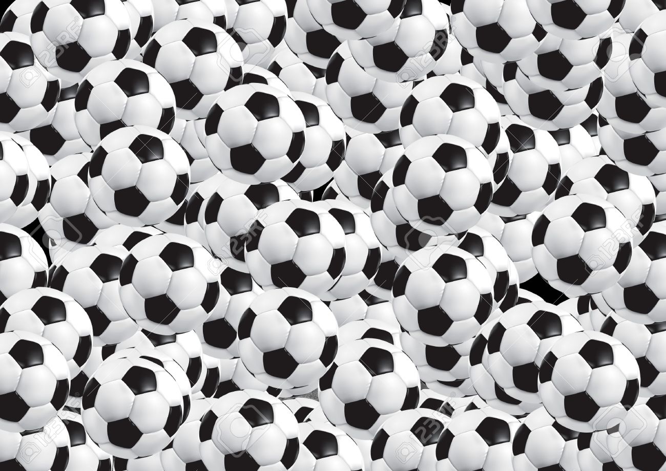 Abstract Background With Soccer Ball Stock Photo Picture And