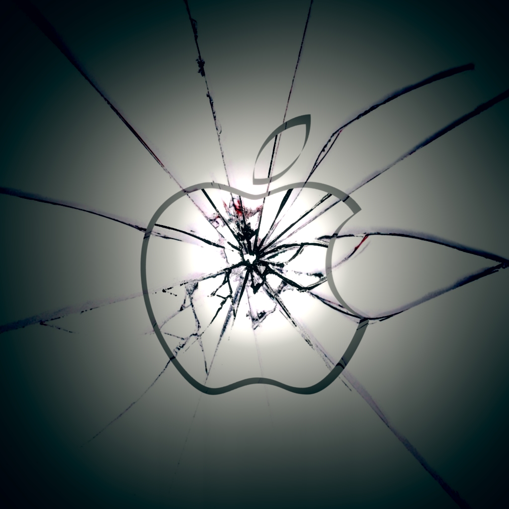 Cracked Screen iPad Exclusive HD Wallpaper