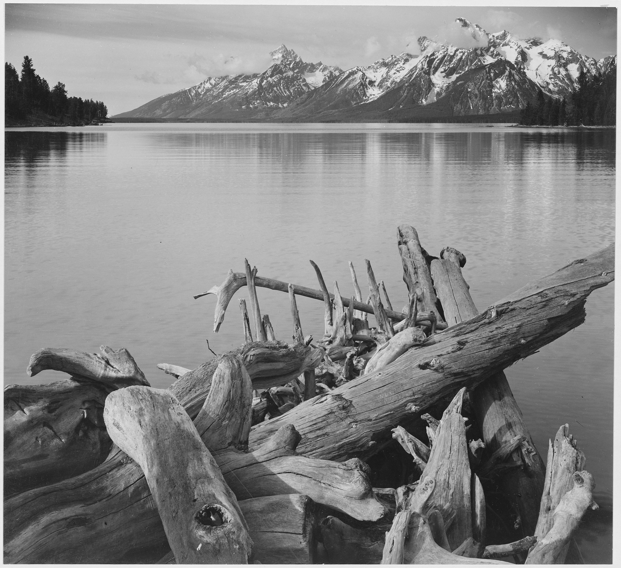 File Jackson Lake In Foreground With Teton Range Background