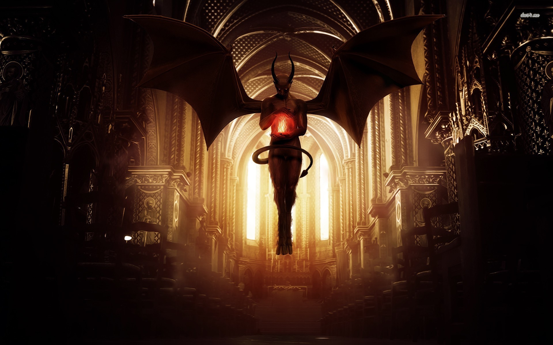 Devil In A Church Wallpaper Fantasy