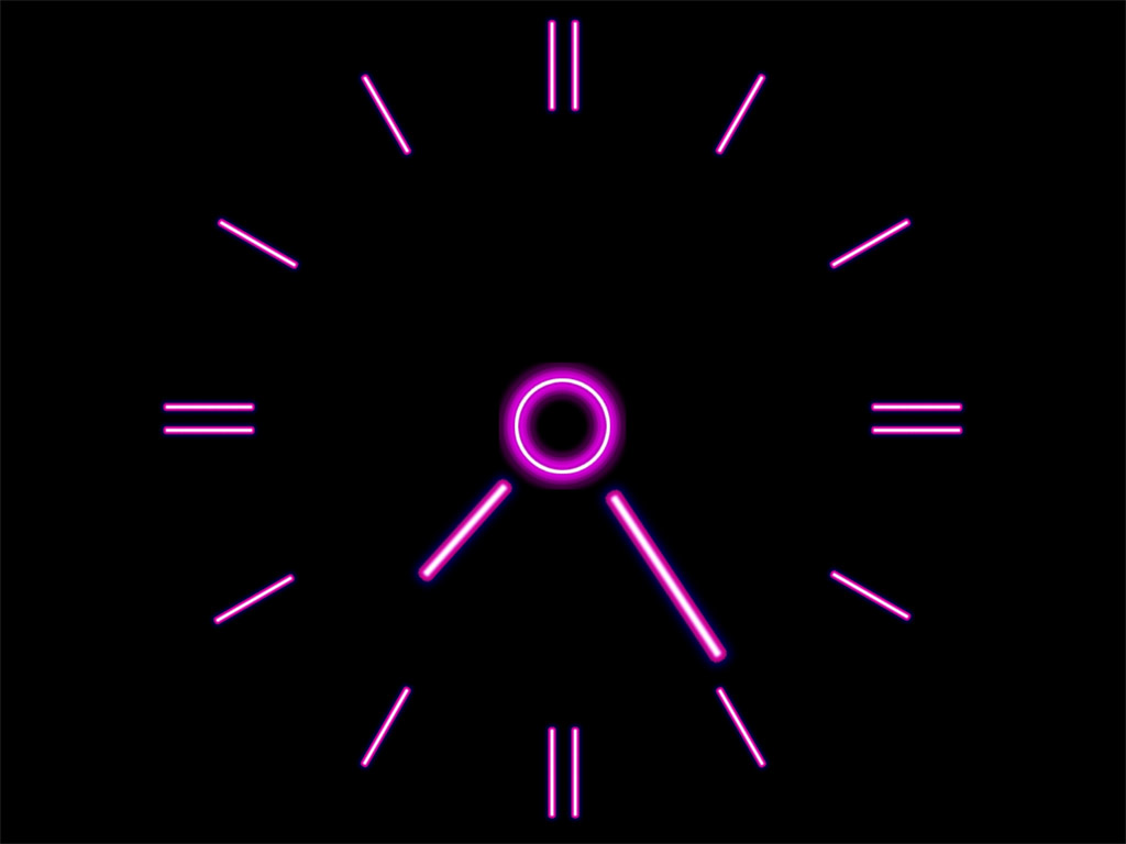 Brilliant Clock Screensaver Add Some Colorful Shining To Your Desktop
