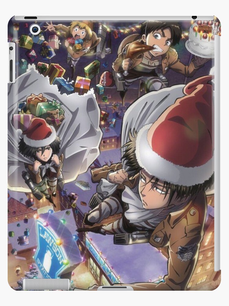 Attack On Titan Christmas iPad Case Skin By Onizukart