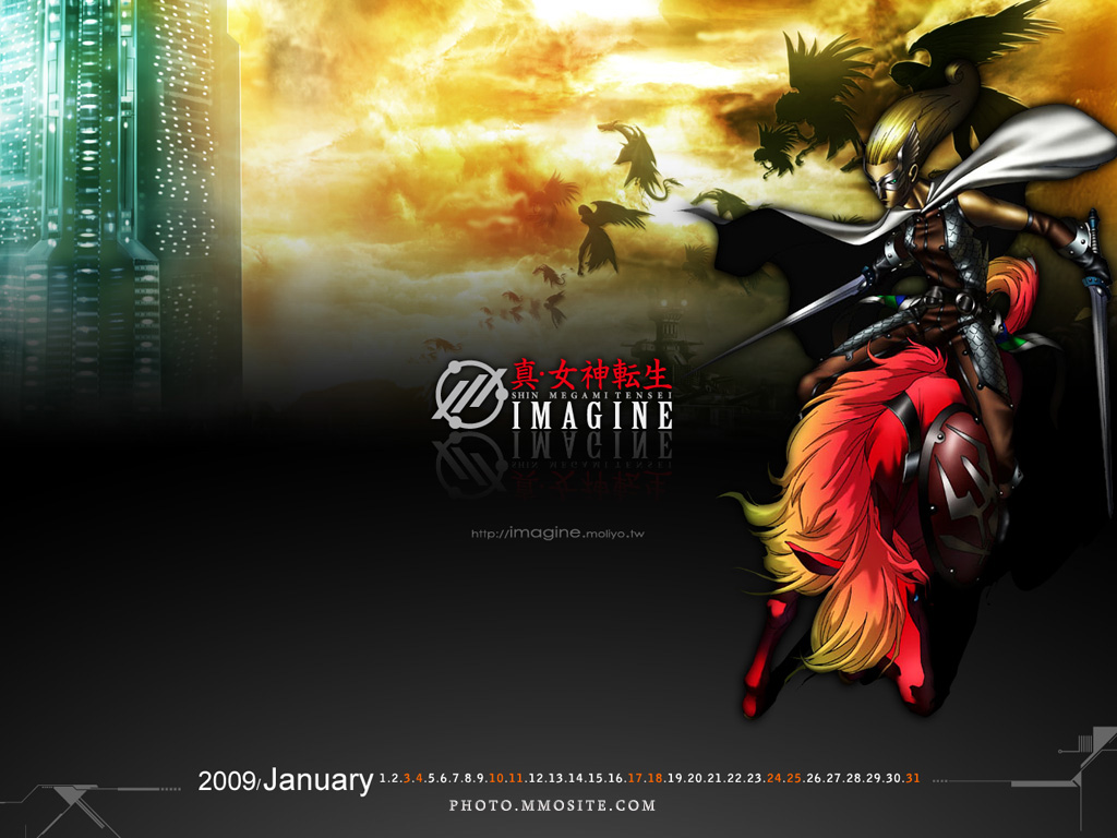 Shin Megami Tensei Imagine Q1 Calendar Wallpapers   MMORPG Photo News