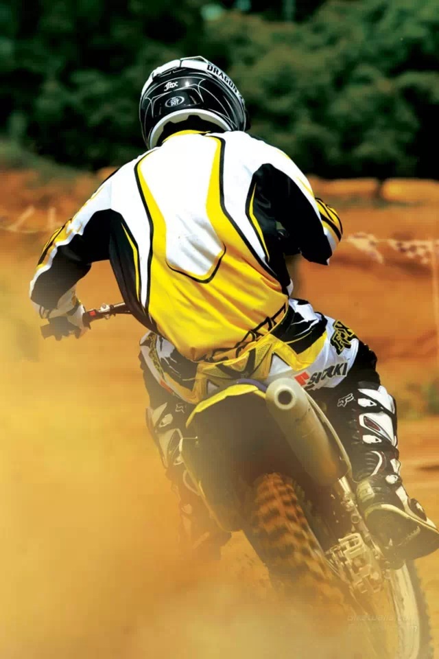 Motorcycle Rider iPhone 4s Wallpaper