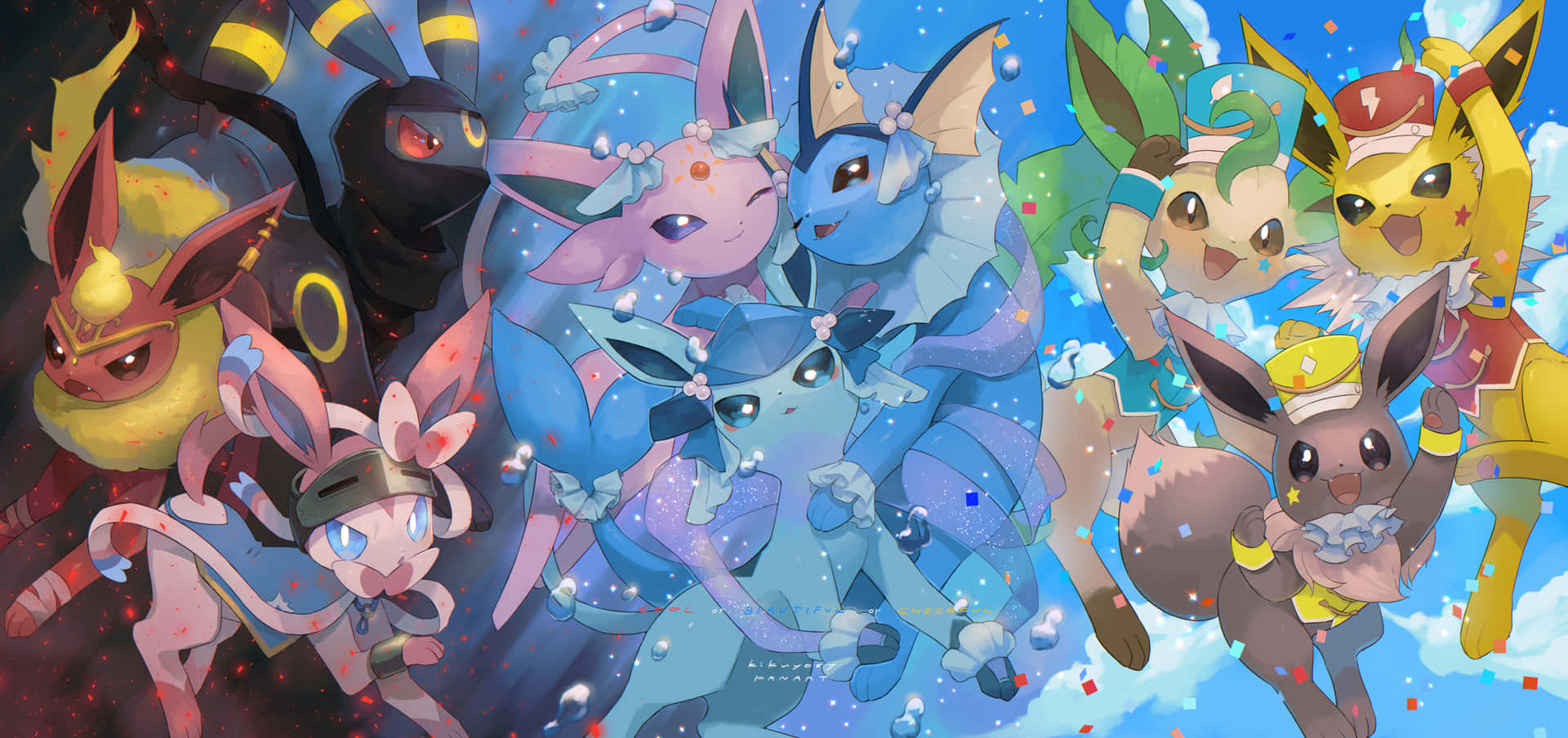 Eevee Evolutions Wallpaper