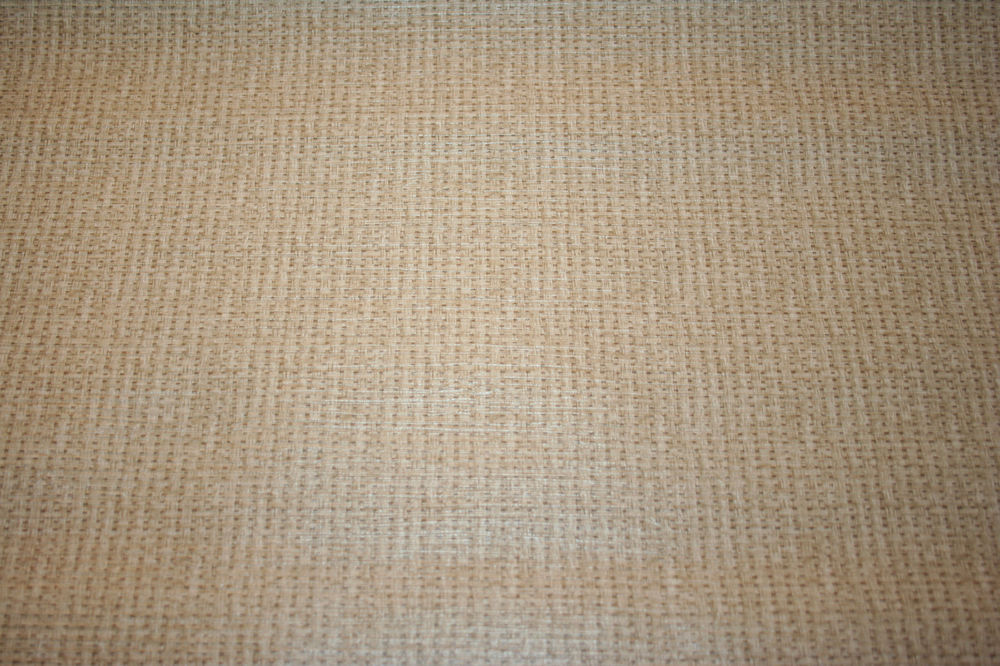 Bone Color Grass Weave Burlap Fabric Backed Vinyl Wallpaper