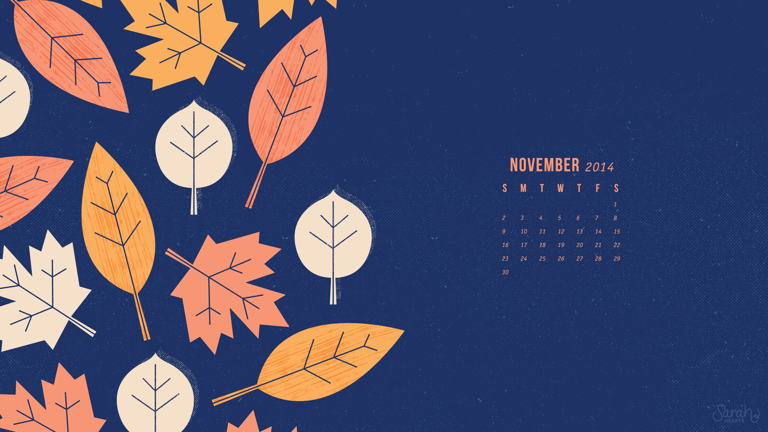 Map November Calendar Wallpaper