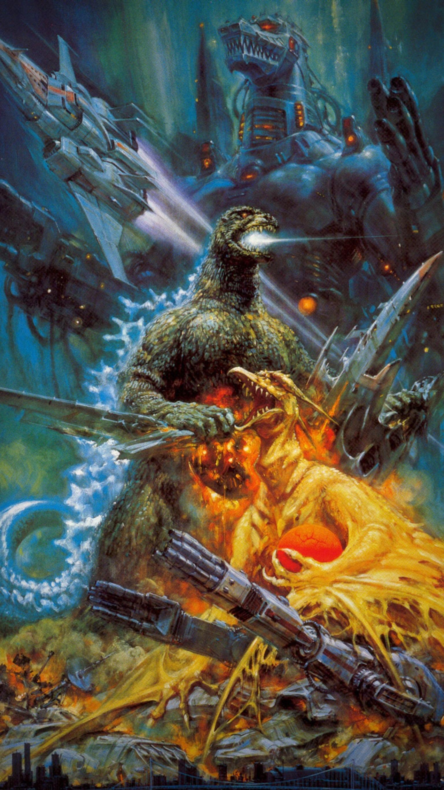 Godzilla Vs Mechagodzilla Ii Phone Wallpaper Moviemania