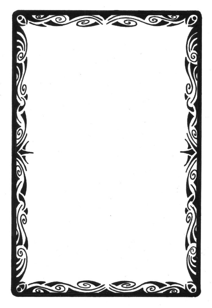 Tarot Card Tribal Border By Curvy