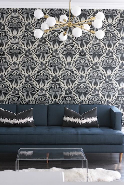 Owens And Davis Living Rooms Farrow Ball Lotus Wallpaper