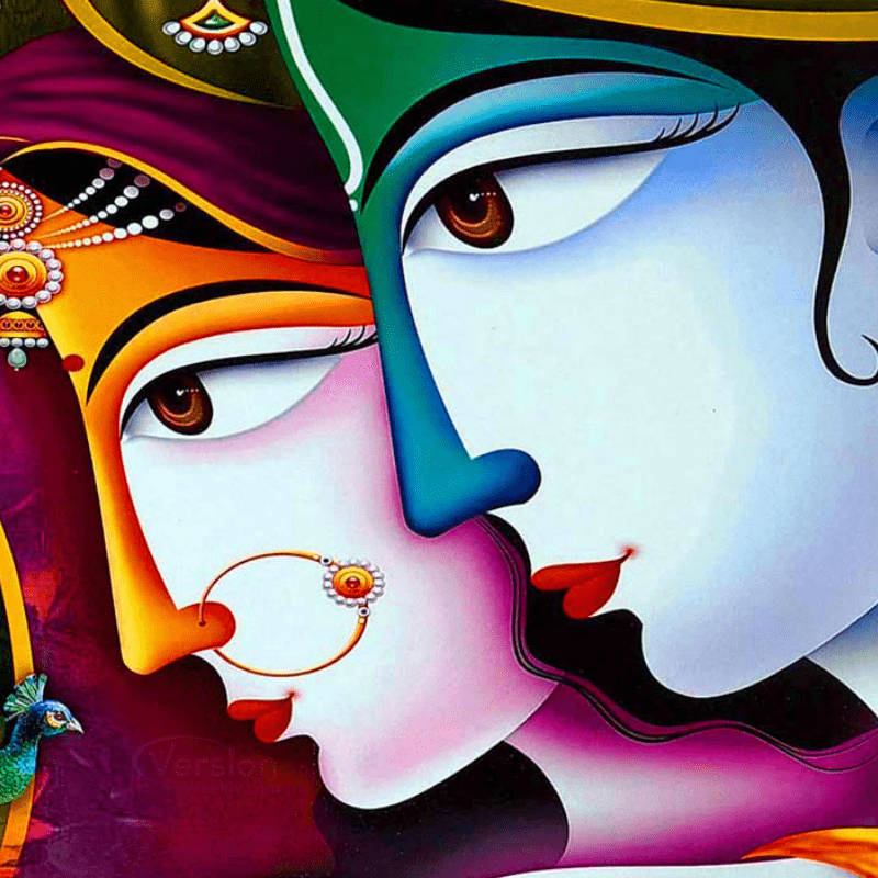 Cute Radha Krishna Wallpaper