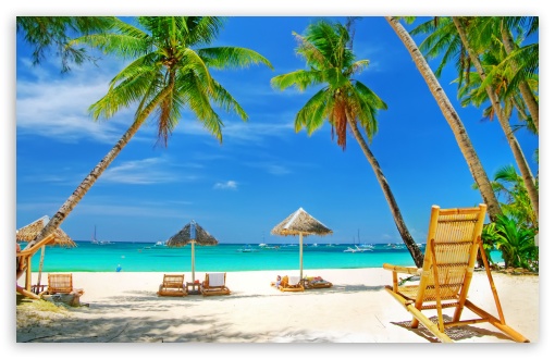 Tropical Paradise Beach HD Desktop Wallpaper High Definition