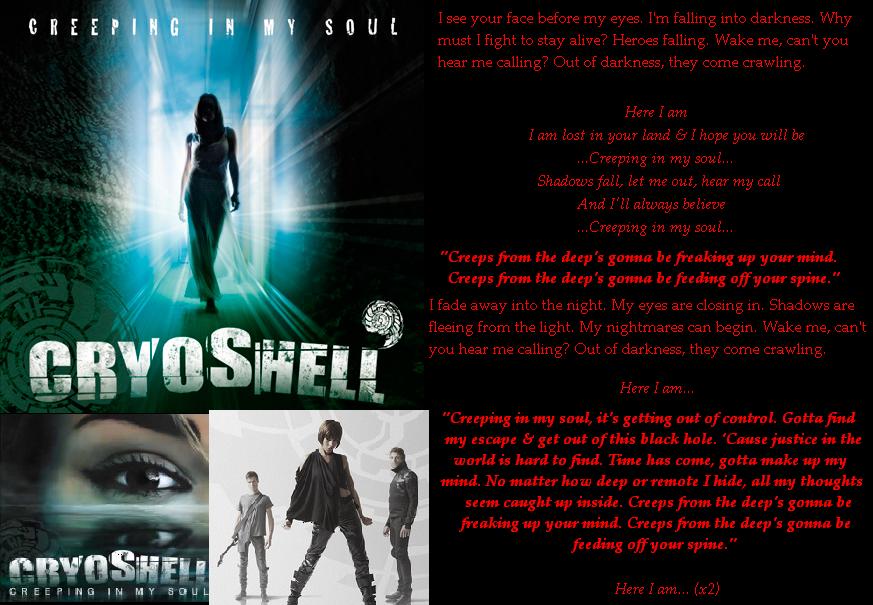 Cryoshell Creeping In My Soul Lyrics By Xxdragonkeeper321xx