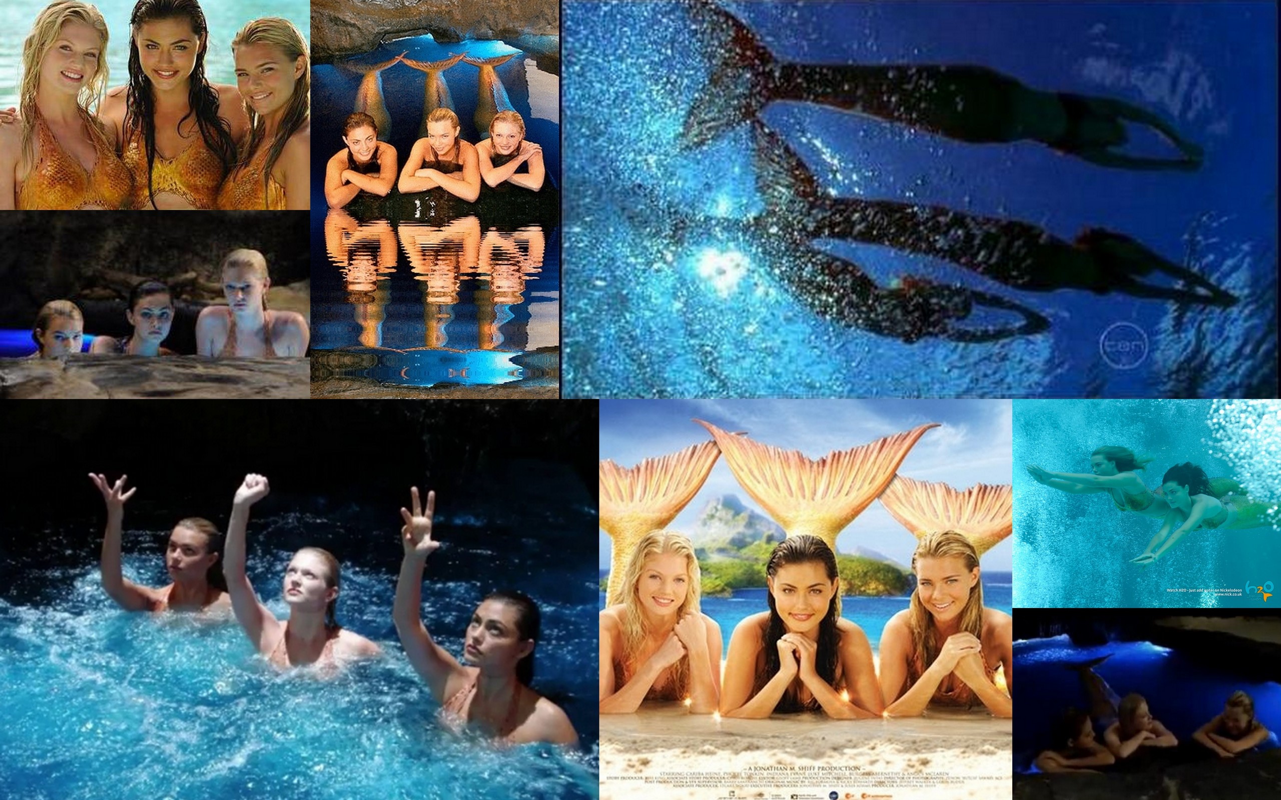 Seon Mermaids Collage H2o Just Add Water Fan Art