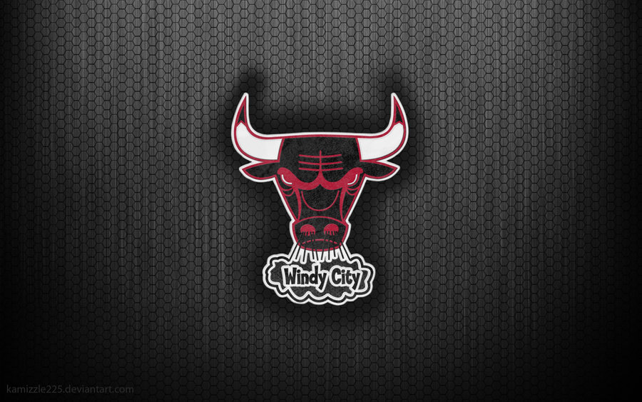 Chicago Bulls Logo Windy City Drawing Dark Wallpaper