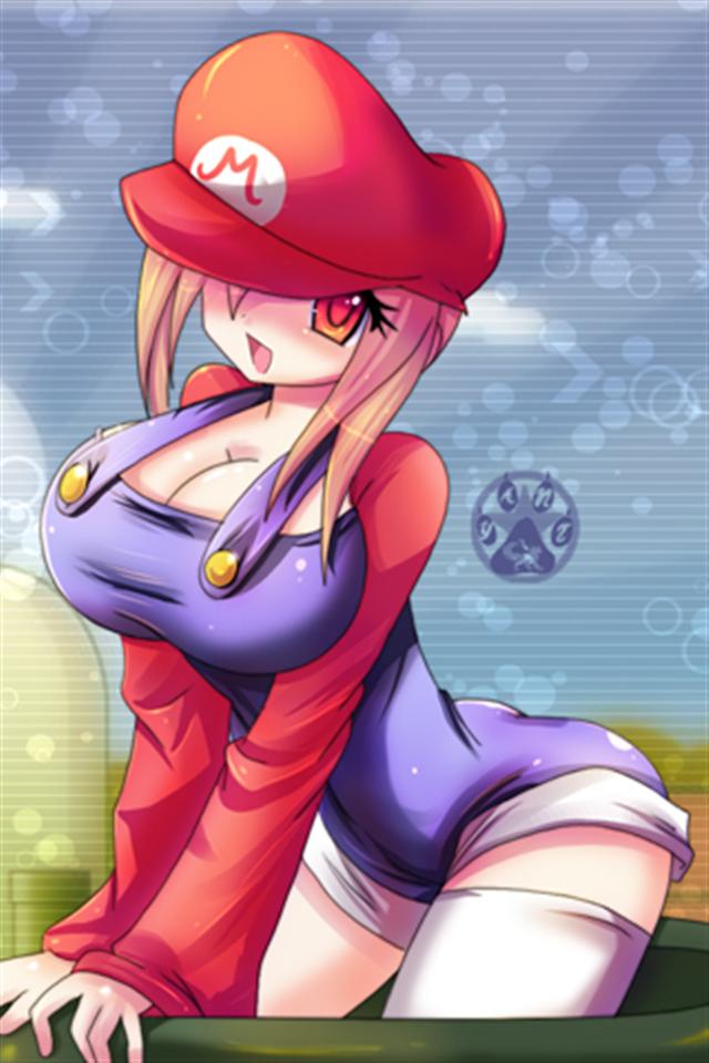 Sexy Super Mario Anime HD iPhone Wallpaper S 3g