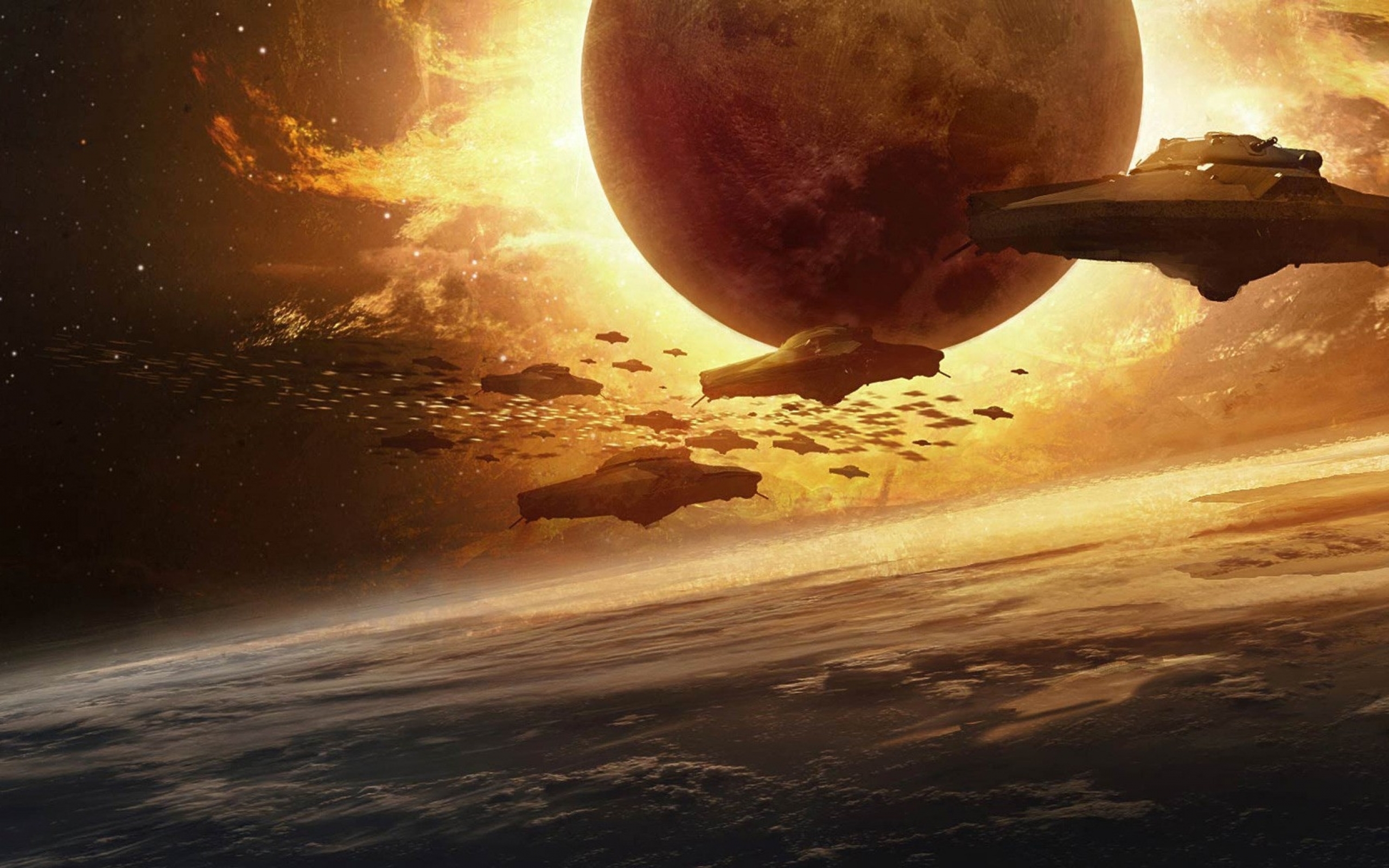 Space Movies Invasion Plas Spaceships Iron Sky Wallpaper