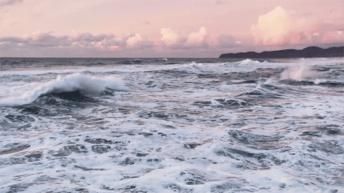 beach beautiful ocean sea splashing   animated gif 371286 on