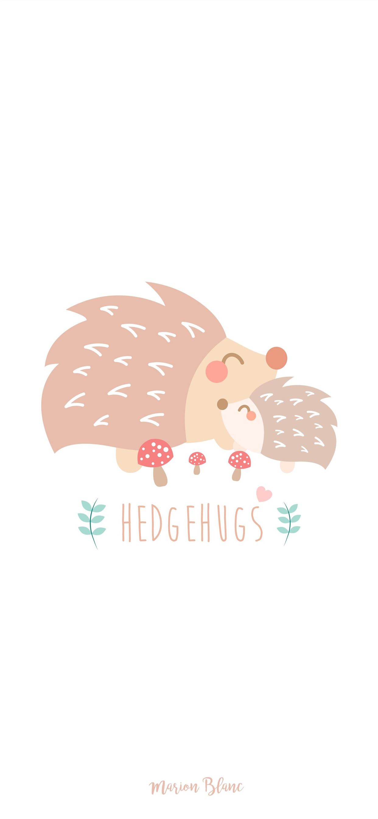 Hedgehogs iPhone Wallpaper