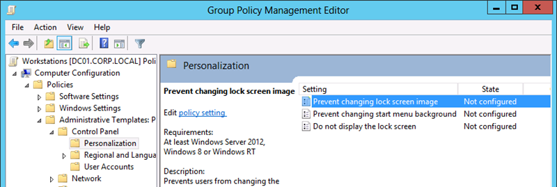 How to use Group Policy to change the Default Lock Screen image in