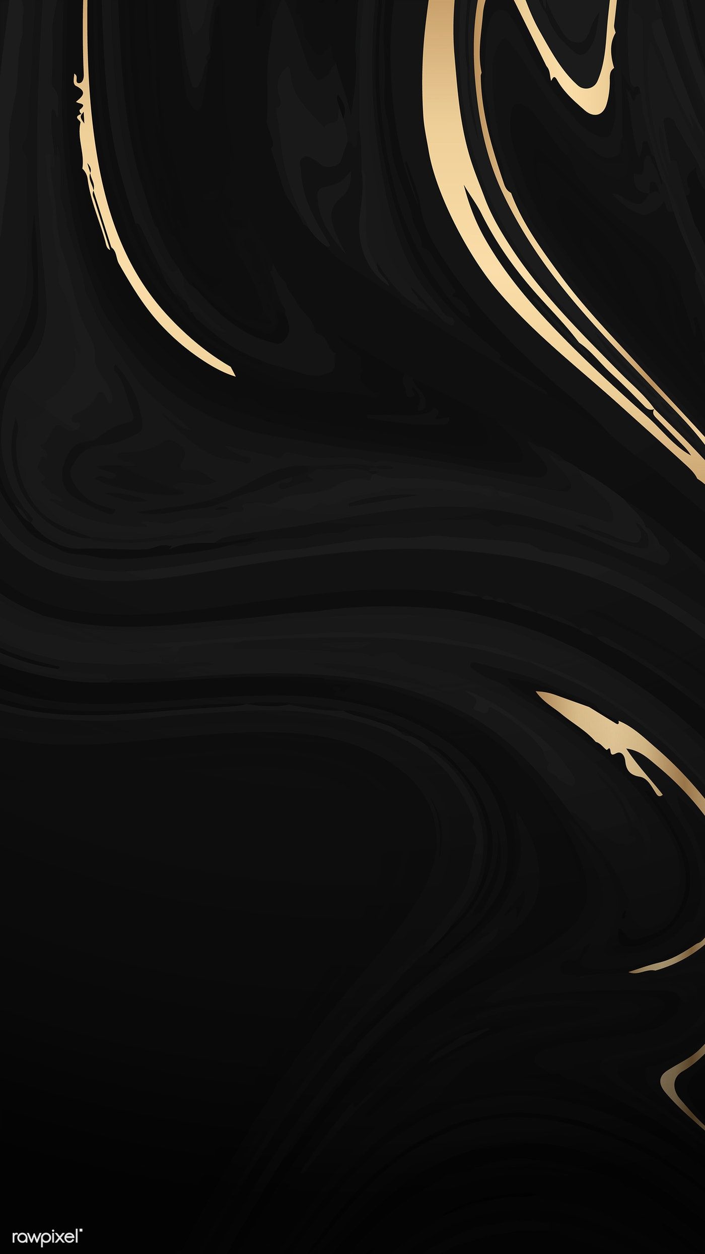 Elegant black and gold marble phone wallpaper