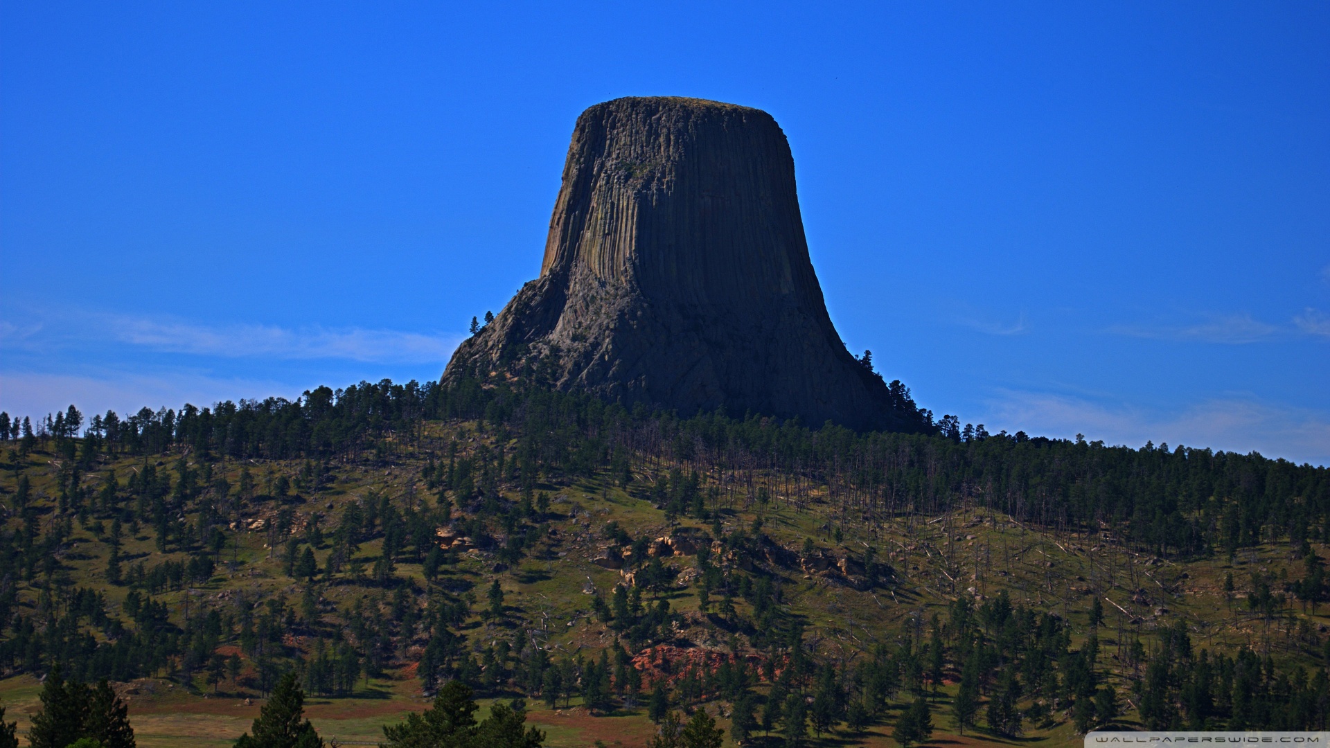 Devils Tower From A Distance Wallpaper