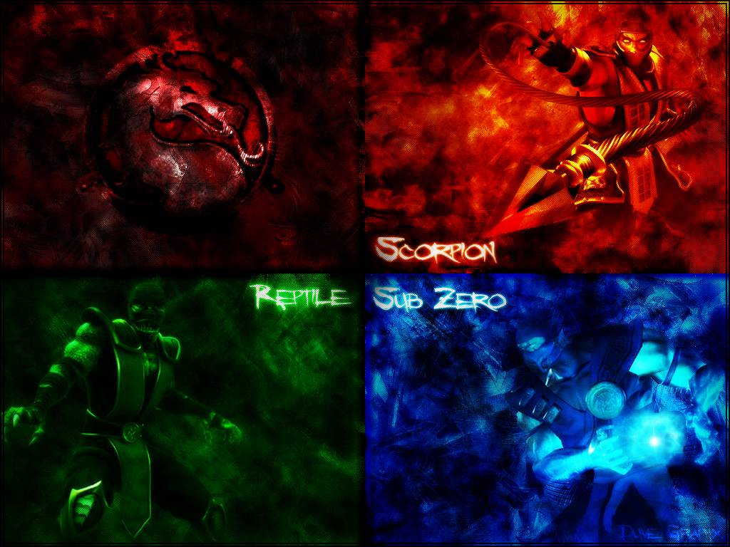 scopion reptile and subzero   Mortal Kombat Wallpaper