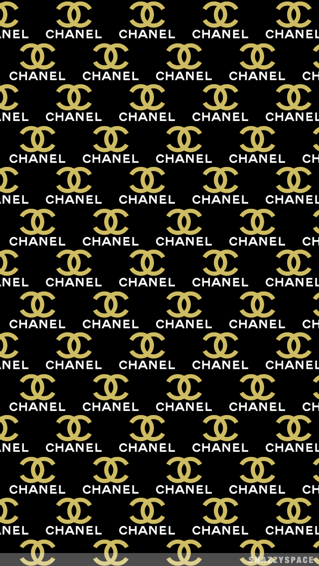Gold Chanel iPhone Wallpaper