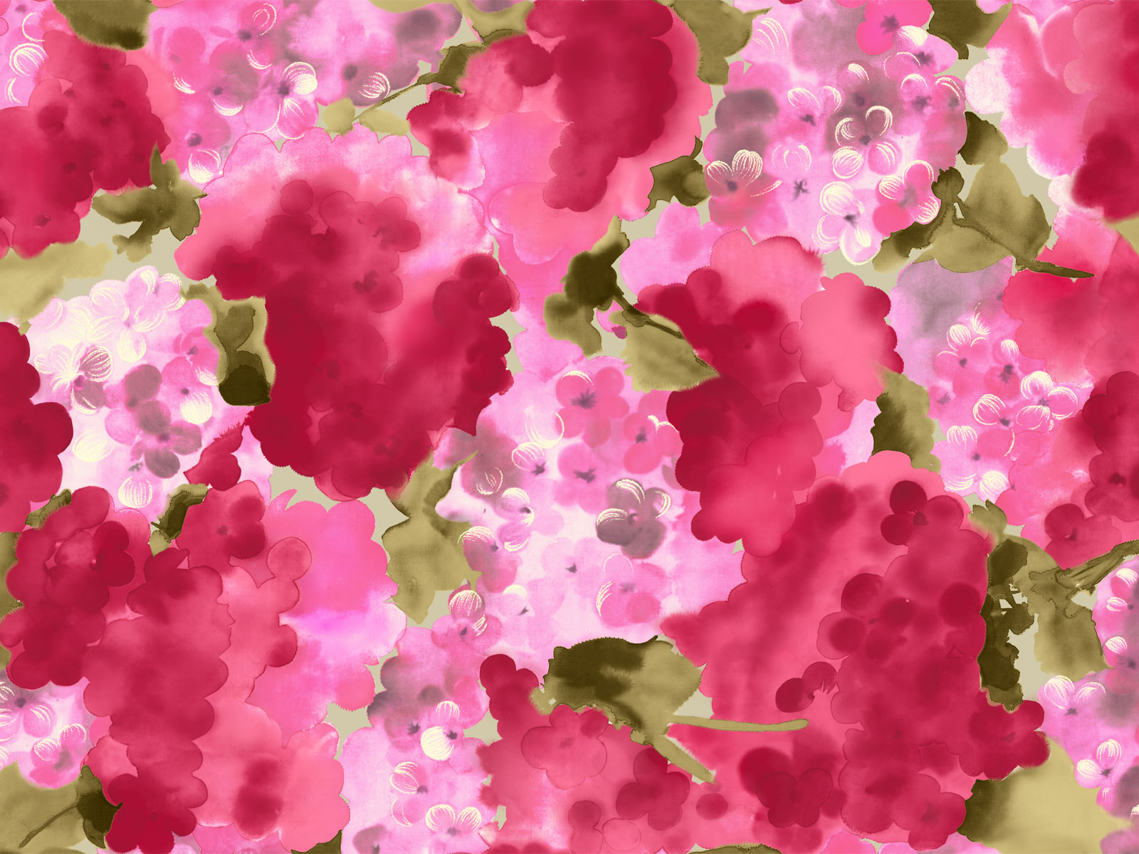 Patterns Flower Paintings Background Wallpaper