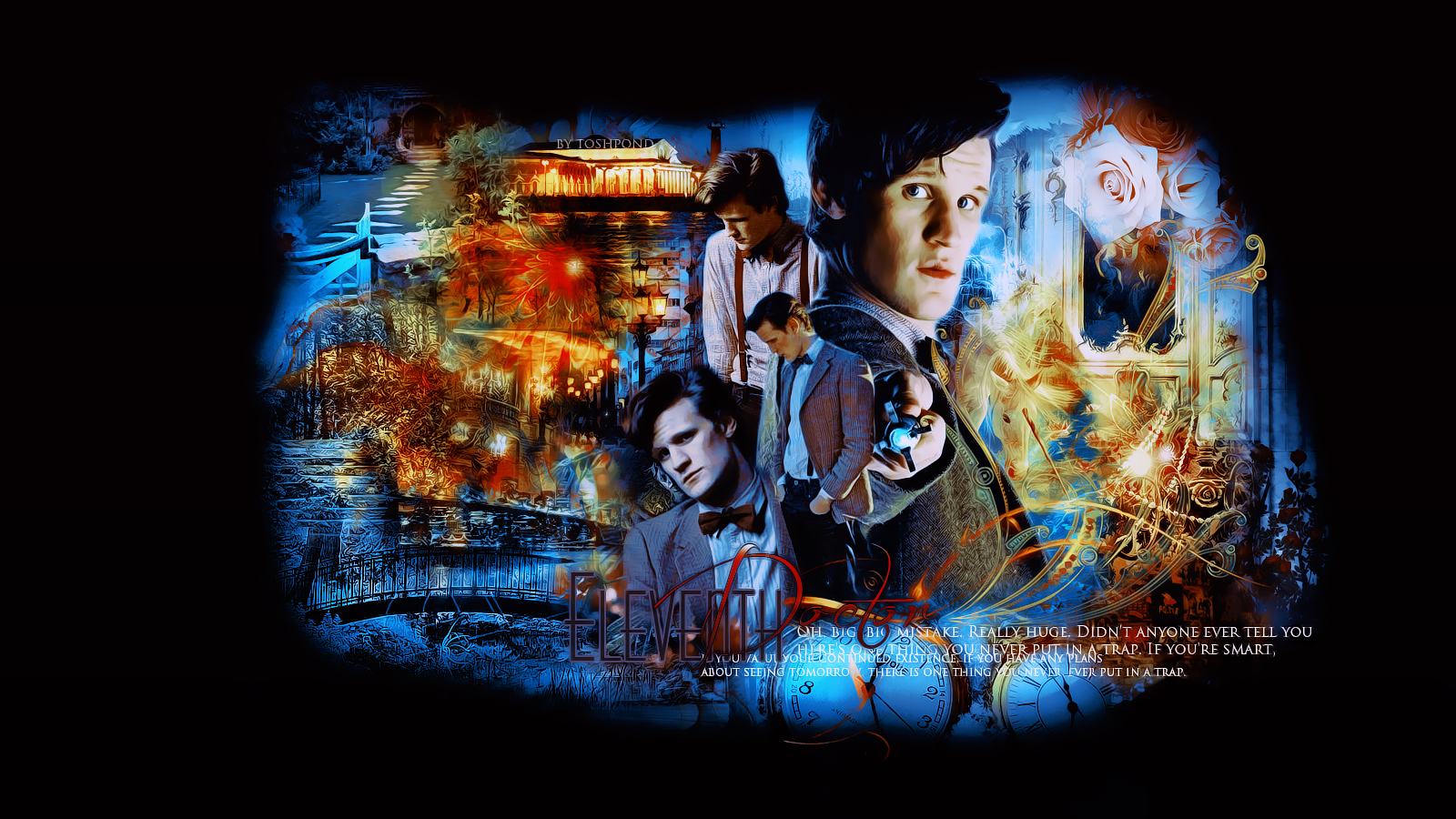 eleventh doctor wallpaper by toshpond fan art wallpaper movies tv 2012 1600x900