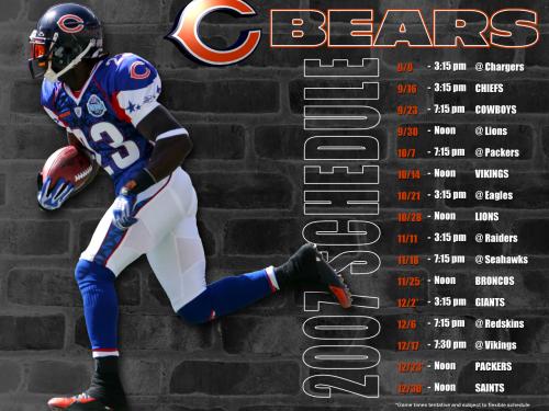 Chicago Bears Wallpaper Enjoy Schedule