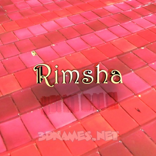 Pre Of Red Tiles For Name Rimsha