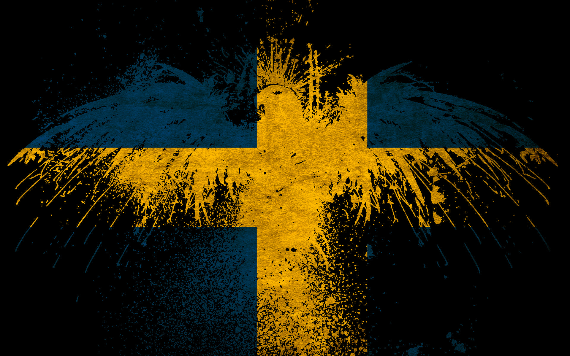 HD Wallpaper Swedish Flag Patriotic Sweden Abstract