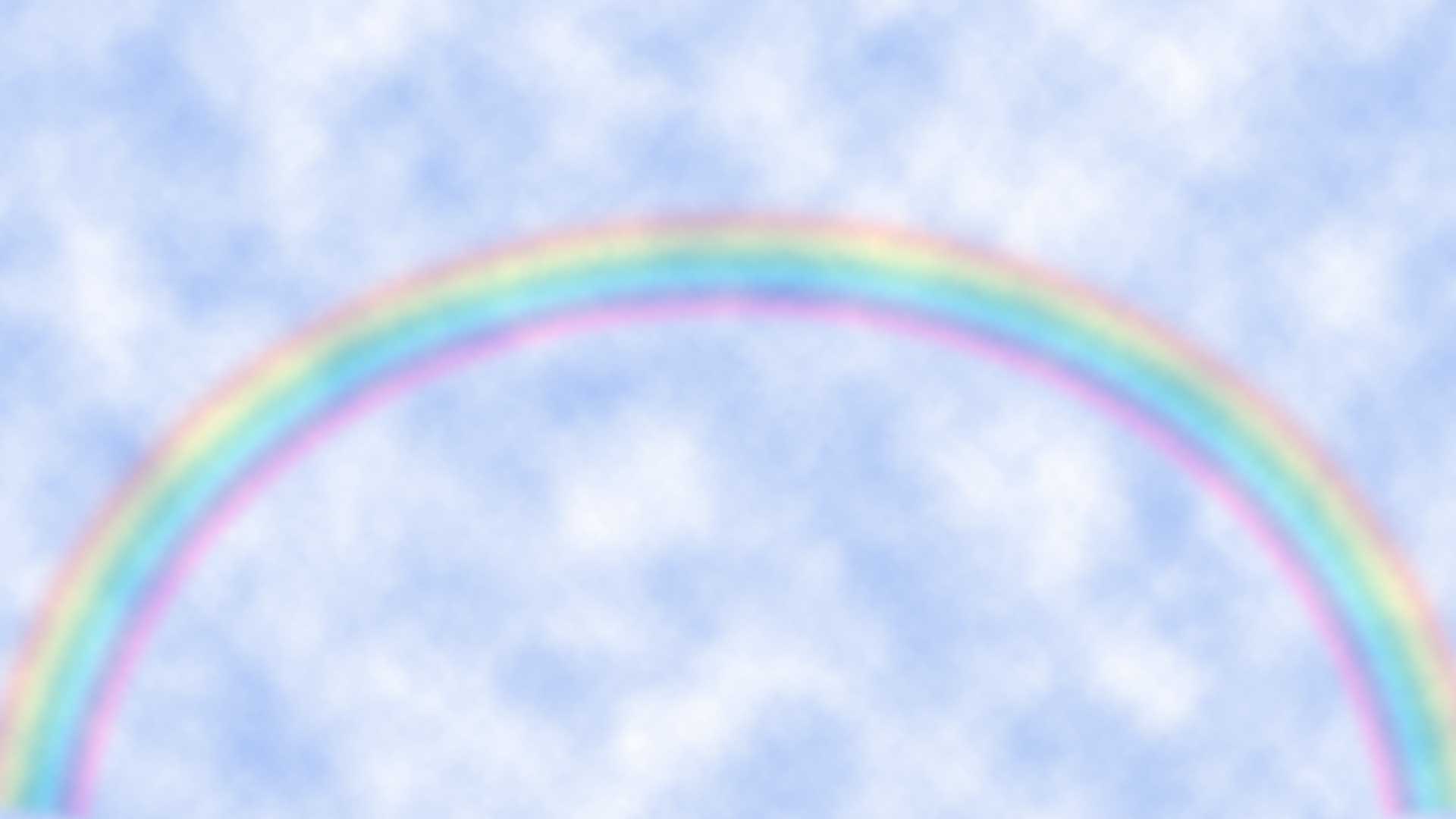 Rainbow Clouds Background