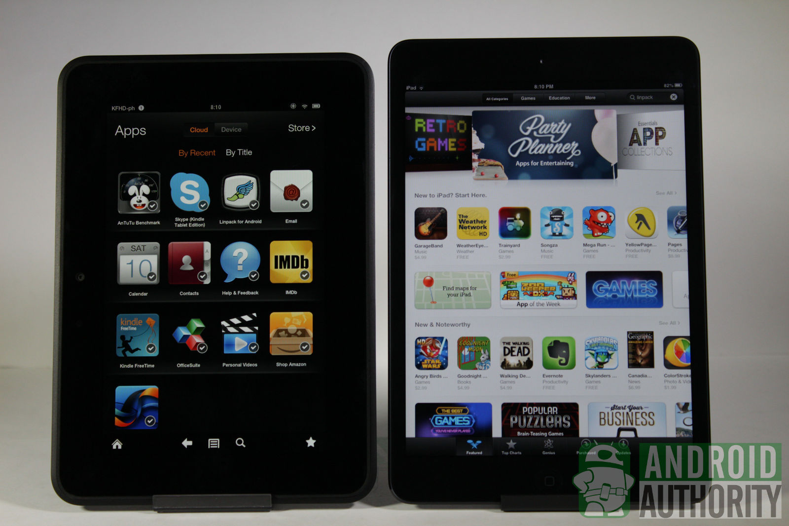 Apple Ipad Mini Vs Amazon Kindle Fire Hd