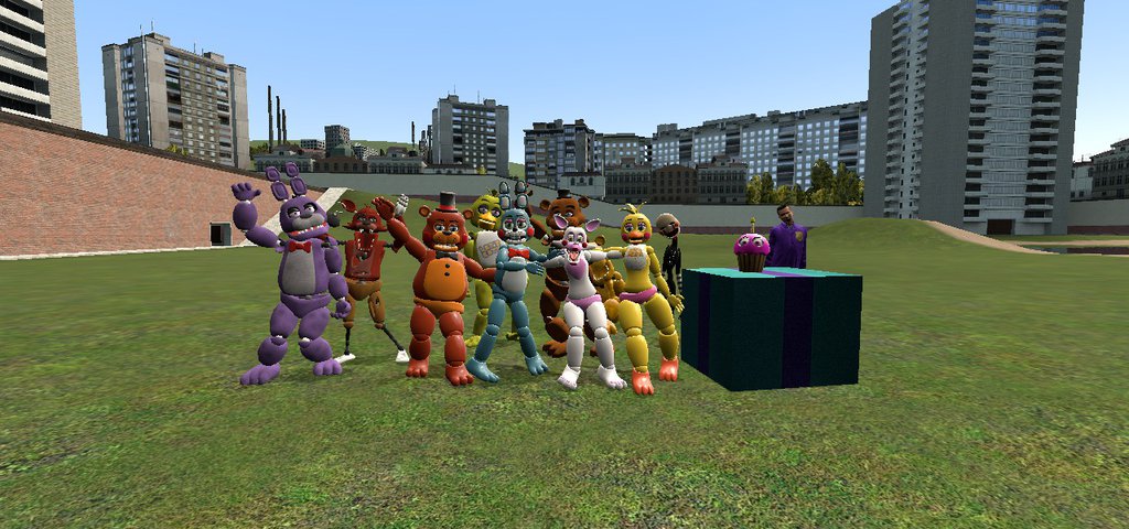 Fnaf family photo Gmod by thewitheredman 1024x480