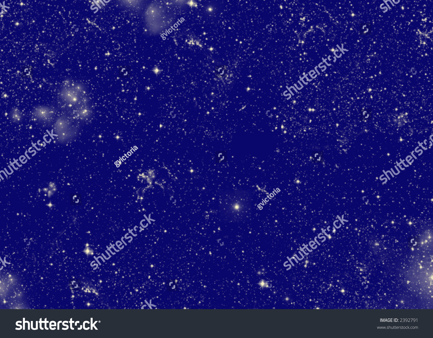 Midnight Blue Background With Stars And Constellations