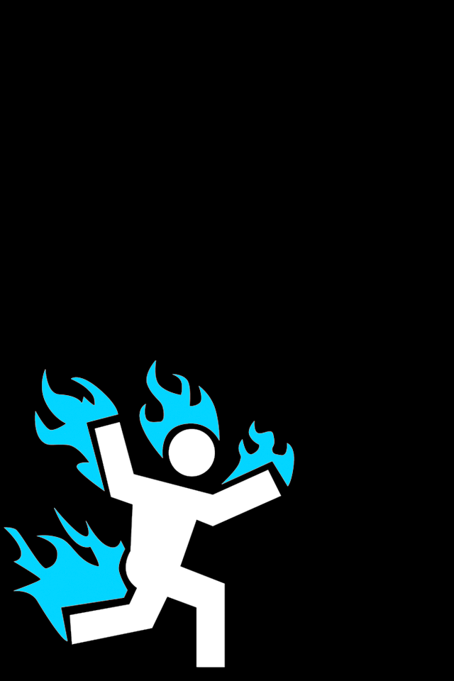 Cool Background For Men HD On Fire iPhone