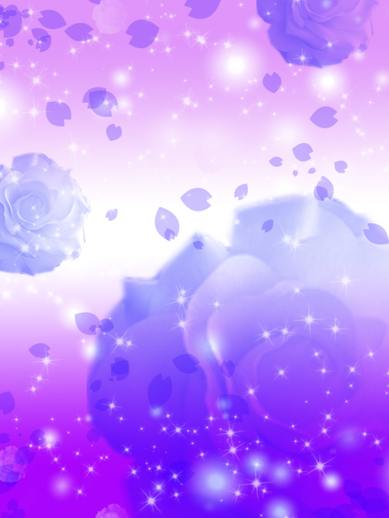 Purple Blue Rose Background by YuniNaoki 768x1024