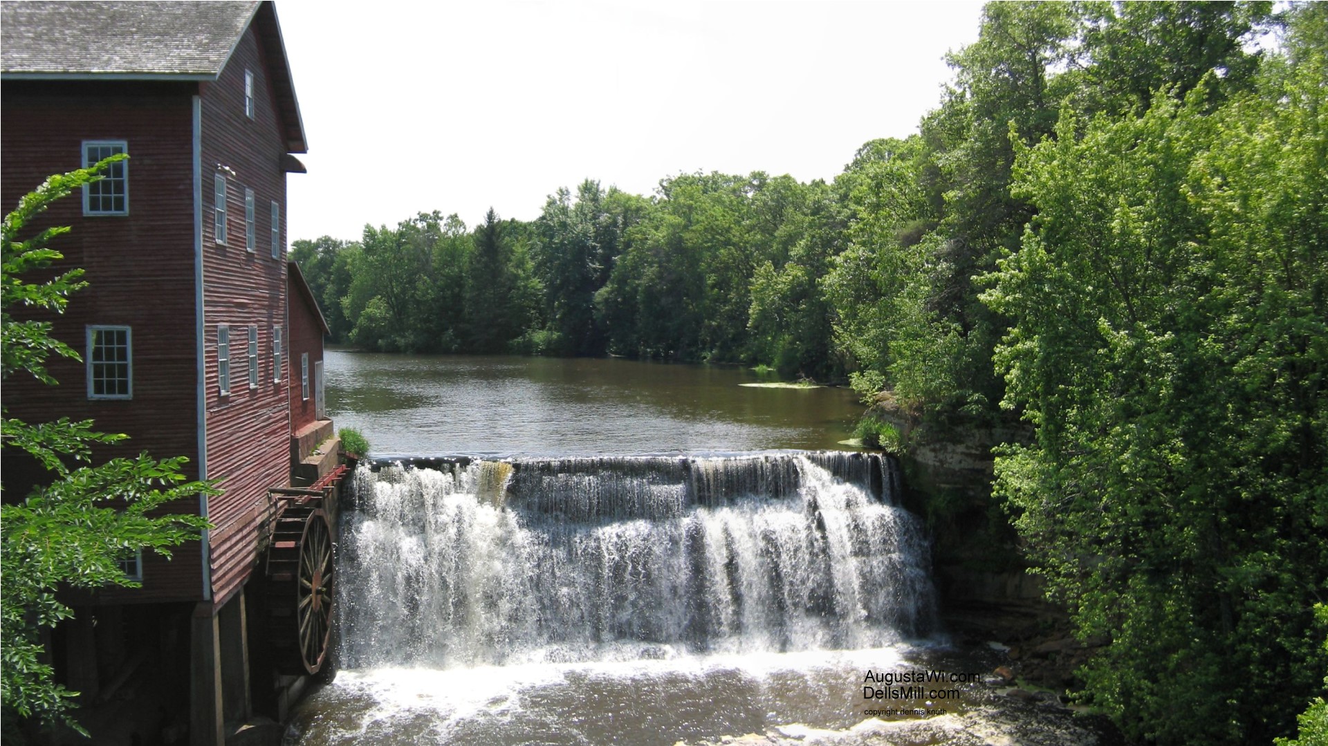 Background Of The Augusta Wisconsin Dells Mill For Your Puter