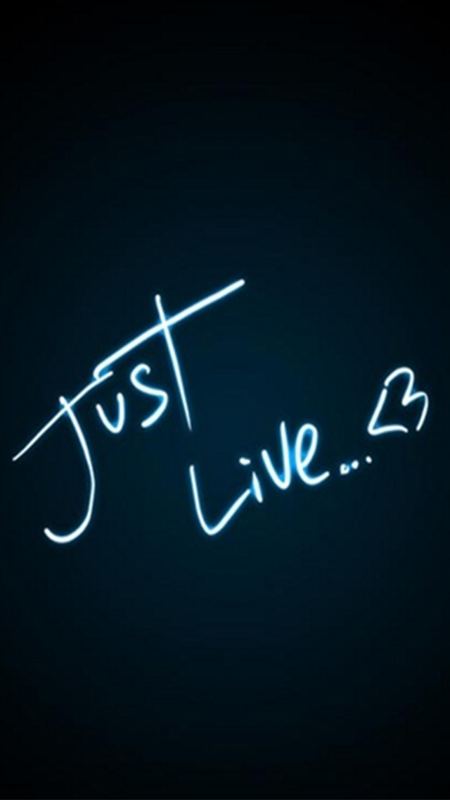 Just Live Cool iPhone Wallpaper
