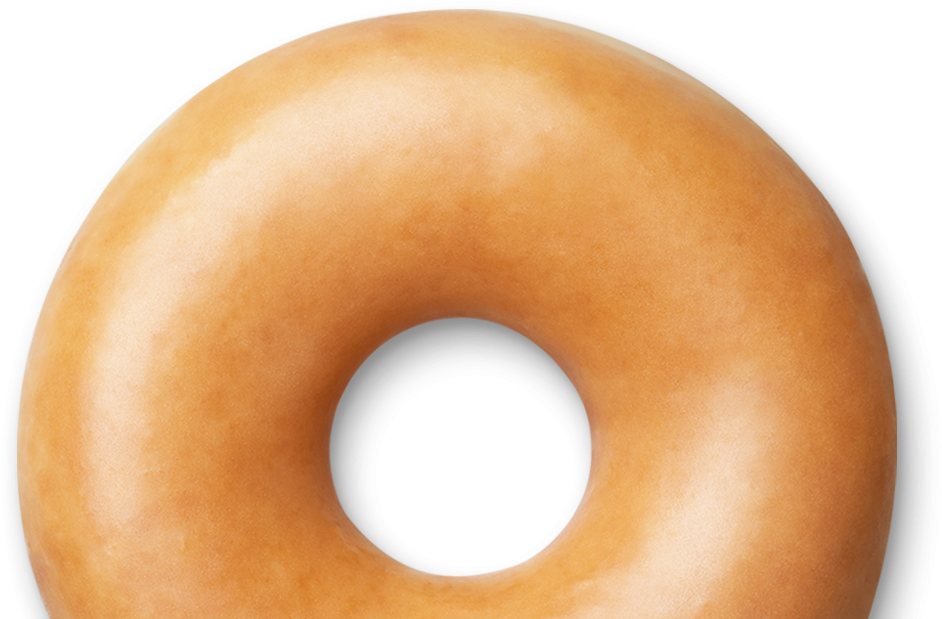 Plain Glazed Doughnut Isolated Wallpaper