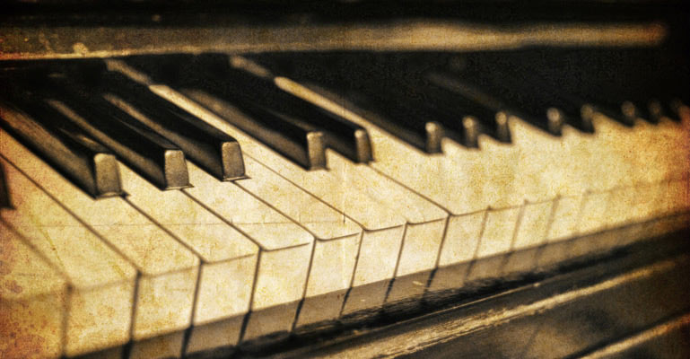 Piano Keys Wallpaper Vintage Vintage piano keys image1jpg