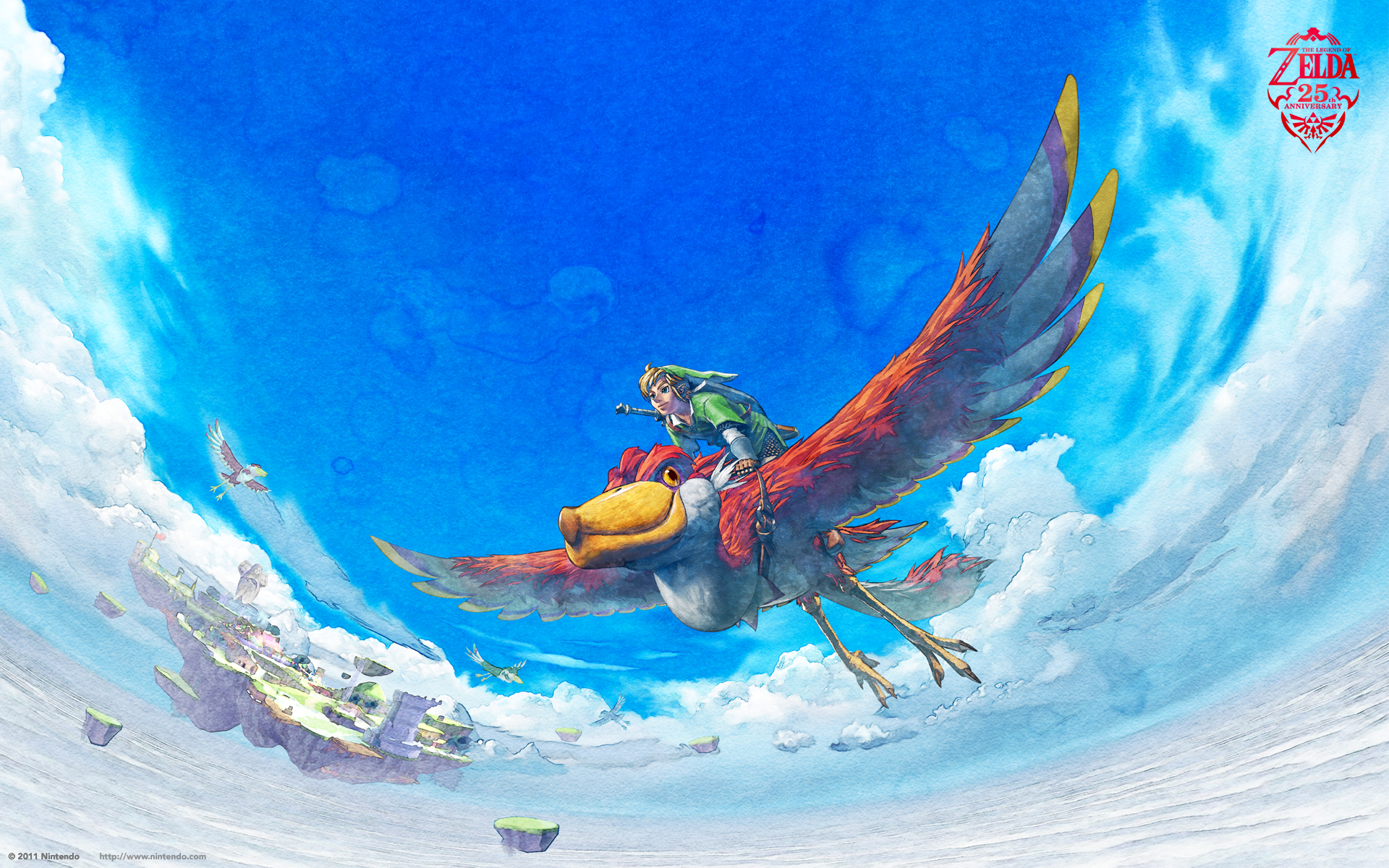 25th Anniversary Wallpaper The Legend Of Zelda Skyward
