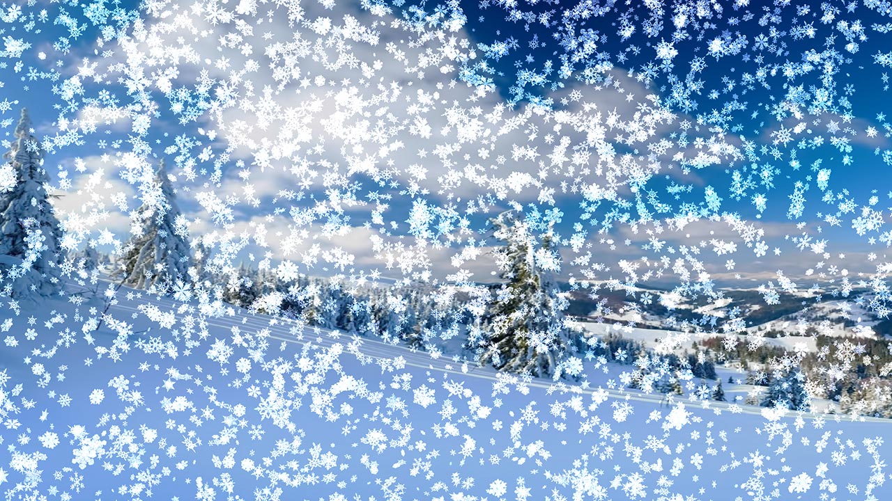 Snow Falling Animated Wallpaper And