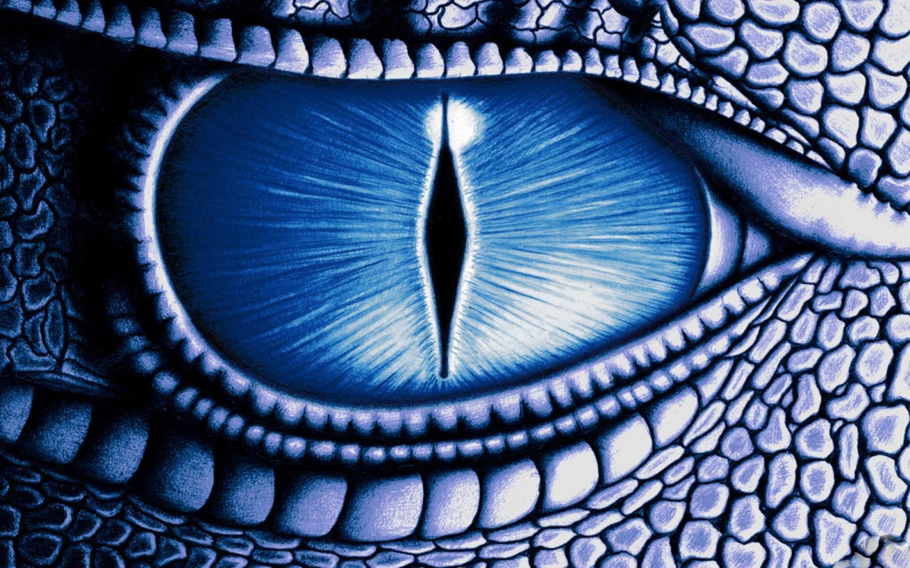 Eye Blue Dragon Desktop HD Wallpaper In High Resolution For