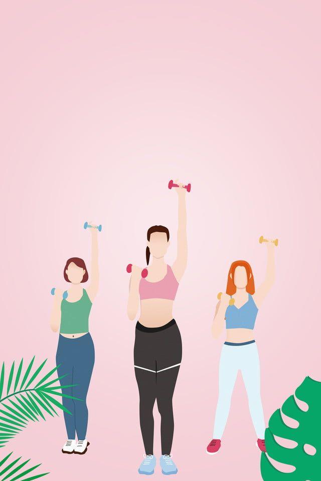 Gym Fitness Club Pink Background Wallpaper Image For