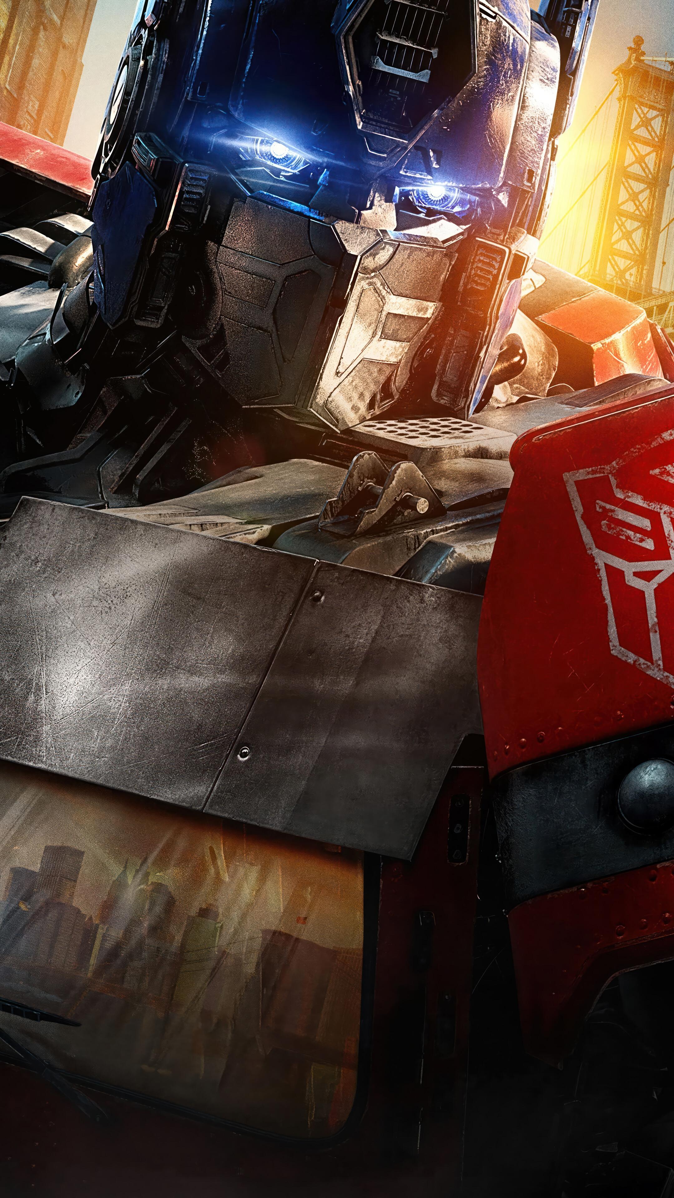 Optimus Prime Transformers Rise Of The Beasts Poster 4k Wallpaper