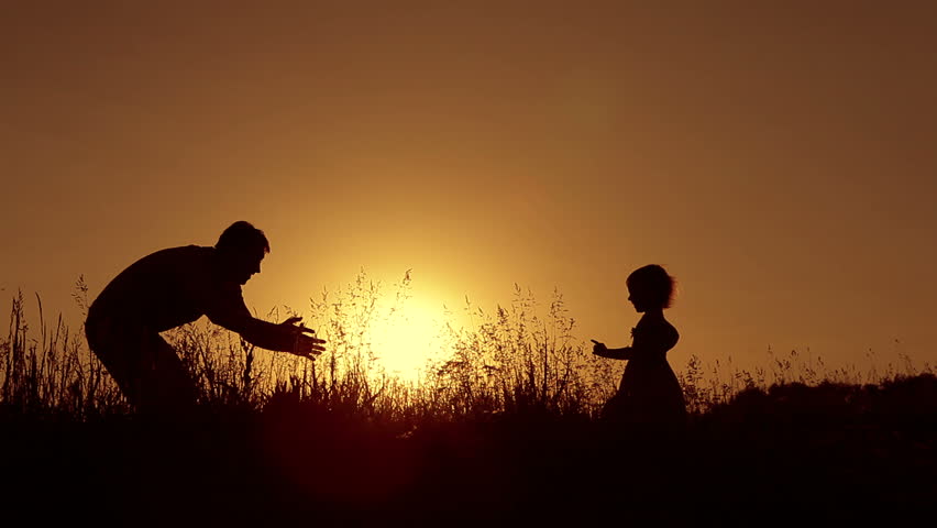 Free download Silhouettes Of Mother And Father Teaching Their Baby How  [852x480] for your Desktop, Mobile & Tablet | Explore 90+ Daughter  Wallpapers |